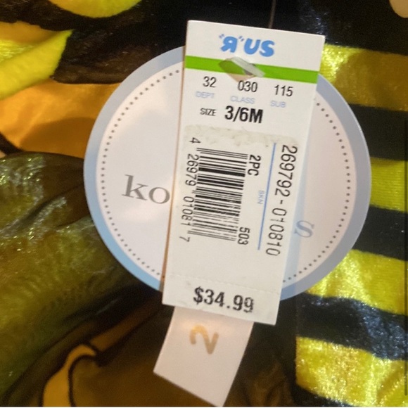 Little Bumblebee Halloween Dress/Costume - Picture 3 of 3